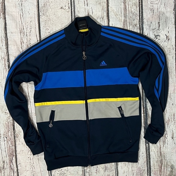 Adidas Track Jacket Sportswear Zip Up Running Soccer Athletic Jacket - Picture 1 of 5